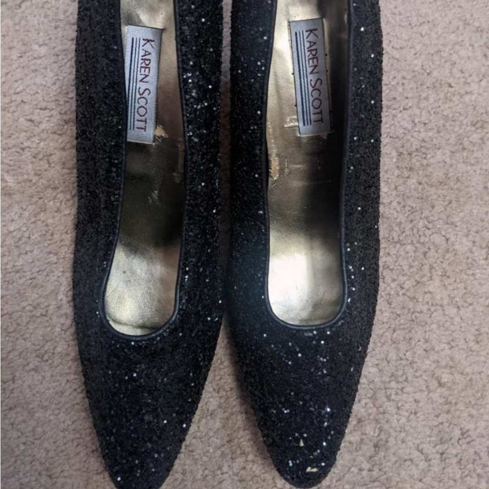 Karen Scott Sparkly Black Heels